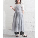 グレー | ワンピース ノースリーブ ロング丈 | Honeys