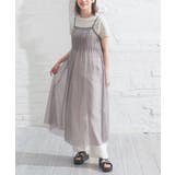 チャコール | ワンピース ノースリーブ ロング丈 | Honeys