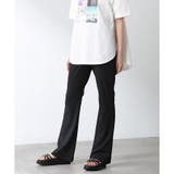 ブラック | 【ハニーズ】パンツ フレアパンツ セルフカット | Honeys