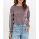 スモーキーピンク | トップス カットソー 長袖 | Honeys