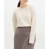 アイボリー | トップス カットソー 長袖 | Honeys