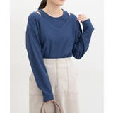 ブルー | トップス カットソー 長袖 | Honeys