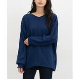 ブルー | トップス カットソー 長袖 | Honeys