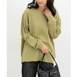 イエローグリーン | トップス カットソー 長袖 | Honeys