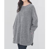 杢グレー | トップス カットソー 長袖 | Honeys