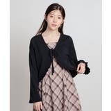 ブラック | トップス ボレロ カーディガン | Honeys