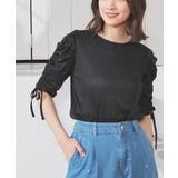 ブラック | トップス カットソー 半袖 | Honeys