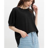ブラック | トップス カットソー 半袖 | Honeys