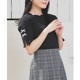 ブラック | トップス カットソー 半袖 | Honeys