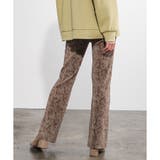 パンツ プリーツパンツ ヒョウ柄 | Honeys | 詳細画像6