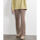 モカ×オフ | パンツ プリーツパンツ ヒョウ柄 | Honeys