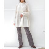 パンツ プリーツパンツ ヒョウ柄 | Honeys | 詳細画像4