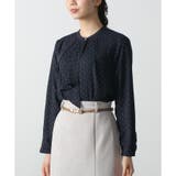 コン×アイボリー | 【ハニーズ】ボウタイトップス | Honeys