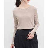 ベージュ | トップス カットソー 長袖 | Honeys