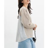 ベージュ | トップス カットソー 長袖 | Honeys