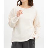 アイボリー | トップス カットソー 長袖 | Honeys