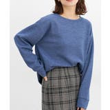 杢ブルー | トップス カットソー 長袖 | Honeys