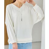 アイボリー | トップス カットソー 長袖 | Honeys