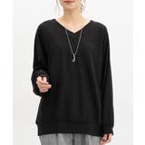 ブラック | トップス カットソー 長袖 | Honeys