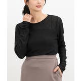 ブラック | トップス カットソー 長袖 | Honeys