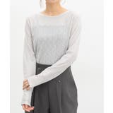 ライトグレー | トップス カットソー 長袖 | Honeys