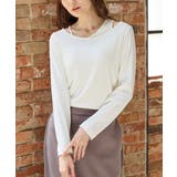 アイボリー | トップス カットソー 長袖 | Honeys