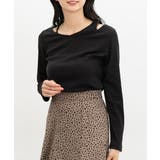 ブラック | トップス カットソー 長袖 | Honeys