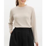 ベージュ | トップス カットソー 長袖 | Honeys