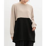 ベージュ×クロ | トップス カットソー 長袖 | Honeys