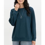 ブルーグリーン | トップス カットソー 長袖 | Honeys