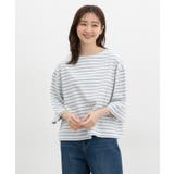 トップス Tシャツ ７分袖Tシャツ | Honeys | 詳細画像6 