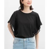 ブラック | トップス カットソー 半袖 | Honeys