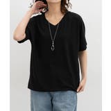 ブラック | トップス カットソー 半袖 | Honeys