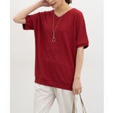 レッド | トップス カットソー 半袖 | Honeys