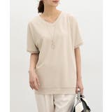 ベージュ | トップス カットソー 半袖 | Honeys