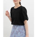 ブラック | トップス カットソー 半袖 | Honeys