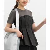 ブラック | トップス カットソー 半袖 | Honeys