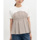 ベージュ | トップス カットソー 半袖 | Honeys