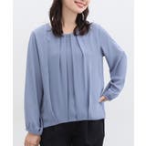 スモーキーブルー | トップス ブラウス 長袖 | Honeys