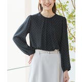 クロ水玉 | トップス ブラウス 長袖 | Honeys