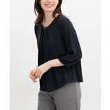 ネイビー | トップス ブラウス オフィス | Honeys