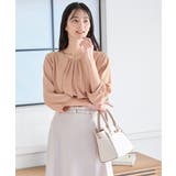 オレンジピンク | トップス ブラウス オフィス | Honeys