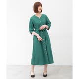 【ハニーズ】ワンピース ロング丈 6分袖 | Honeys | 詳細画像6 