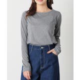 杢グレー | トップス カットソー 長袖 | Honeys