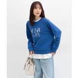 ブルー | トップス スウェット 長袖 | Honeys