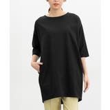 ブラック | トップス カットソー チュニック | Honeys