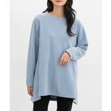 スモーキーブルー | トップス カットソー 長袖 | Honeys