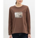 ダークブラウン | トップス Tシャツ ロンＴ | Honeys