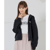 ブラック | トップス パーカー 長袖 | Honeys
