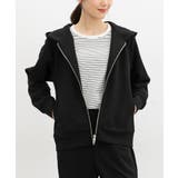 ブラック | トップス パーカー ジップパーカー | Honeys